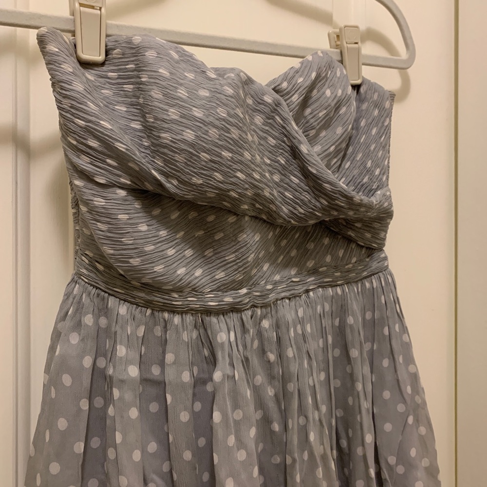J. Crew  Arabelle Dress in Polka Dot Silk Chiffon - Picture 4 of 5